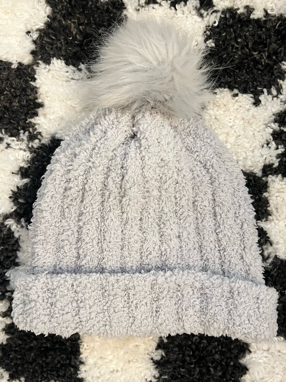 Gray Sherpa beanie